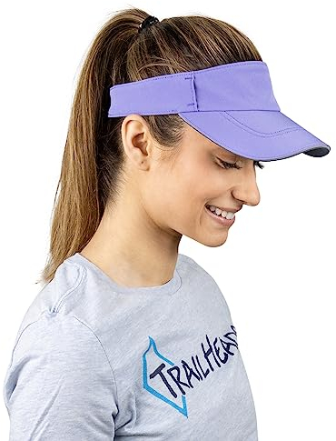 TrailHeads Visor Cap Damen - Sonnenschild Damen zum Laufen, Golf und Tennis – Recyceltes Tennis Cap Damen - Lavendel