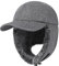 PivotWing Wintermütze Herren Winter Basecap mit Ohrenklappen Herren Damen Fellmütze Mütze mit Ohrenschutz Ohren Warme Fliegermütze Winter Baseball Cap Ushanka Russische, Dunkel Heather Grey