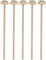 teemando® 5 X Quirl aus Buchenholz, 16 X 3,7 cm