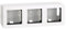 CABLEPELADO Caja de superficie para 3 elemento Simon 27 Play, 68x192 mm y 50 mm fondo, Apto para superficie, 27831-35, Material de Termoplástico, color Blanco, 3 Elementos
