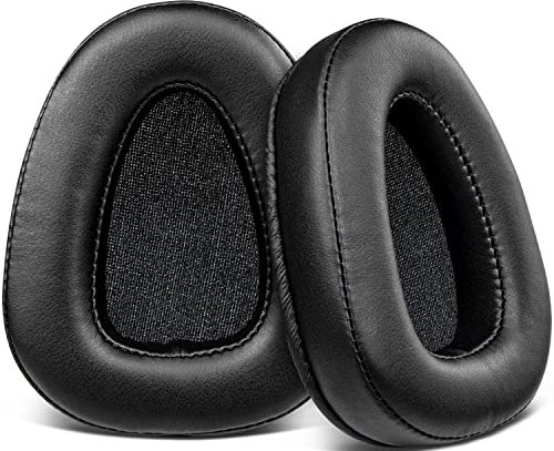 SOULWIT Earpads Replacement for Skullcandy Aviator, Aviator2 (Aviator 2.0) Headphones, Ear Pads Cushions with Softer Leather, Noise Isolation High-Density Foam - Black