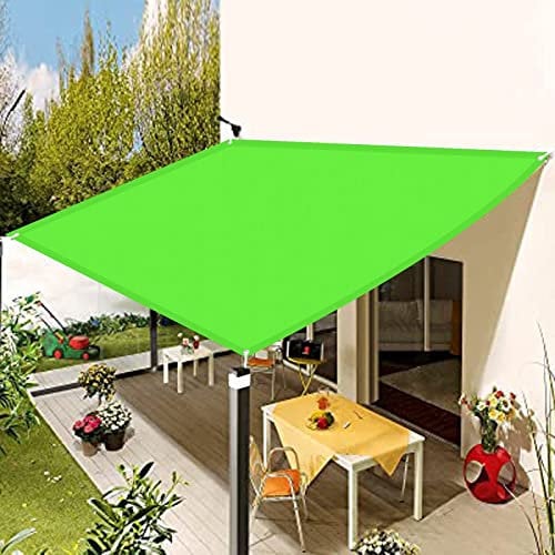 Tenda a Vela Rettangolare 1 x 2.6 m Resistente ai Raggi UV Impermeabile Tenda da Sole Balcone corde di fissaggio con Occhielli per Esterno,Giardino e Terrazza Piscina, Verde