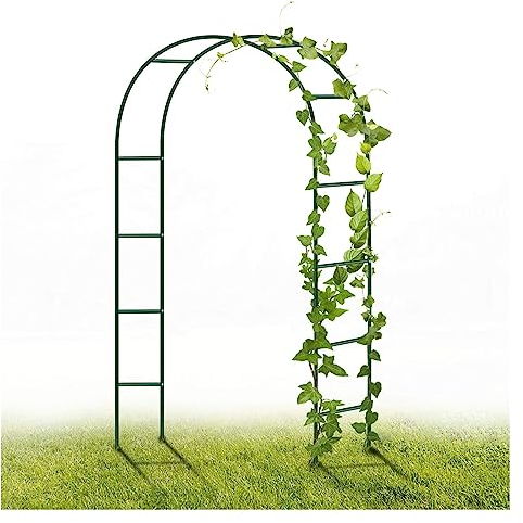 Gartenbögen Aus Metall, Romantischer Rosenbogen, Gartenbogengitter Im Freien, Wetterfeste Hochzeitsdeko, Garten-Pergola-Ranken-Dekoration, Schwarz 140 * 39 * 240cm