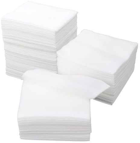 100 Stück Vlieskompressen 10X10 Cm - Weiche Und Atmungsaktive Wundauflagen Für Wundversorgung Und Make-up-Entfernung