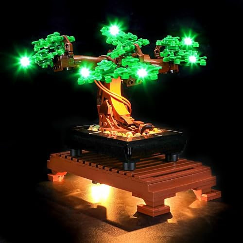 Bricklight Led Light kit for LEGO 10281 Icons Bonsai Tree - green(No set included, Only Light Kit)
