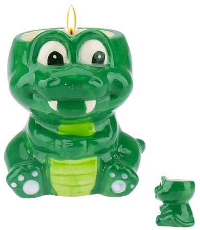 ALLAVA Duftkerzen Geschenk für Frauen - Vanillegeschmack Kerze, Süßes Krokodil-Geschenk für Weihnachten, Valentinstag, Jubiläum, Muttertag