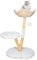lnitnel Solid Wood Cat Tower, Authentic Branch Cat Tree with Scratching Post and Cat Bed, Durable Furniture for Heavy Cats, for Cat Lovers, White