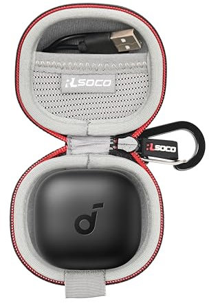 RLSOCO Hard Case for Anker Soundcore P40i Noise Cancelling Wireless Earbuds - Black (Case Only)
