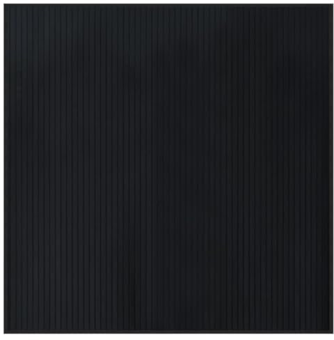 vidaXL Tapis Carré Noir 100x100 cm Bambou, Tapis de Salon, Tapis de Cuisine, Tapis Carré, Tapis de Chambre à Coucher