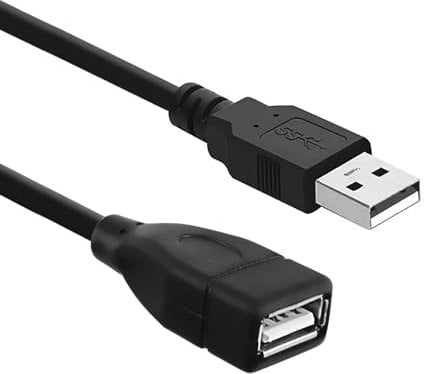 USB 3.0 Extension Cable 5m, High Speed 5Gbps USB Extender Cord, Type A Male to Female Data Transfer Extension Cable for Mouse, Keyboard, Printer, Hard Drive, USB Flash Drive, 5M USB Cable, Black