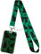 Juanooo Cordon noir et vert pour clés et badge d'identité, porte-carte d'identité, porte-clés mignon pour femmes, filles, enseignants, étiquette de cou, badge d'identification scolaire