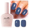 Imtiti Smalto per unghie grigio intenso, 1 pezzo di smalto gel blu grigio, smalto gel UV LED, lunga durata, nail art manicure fai da te a casa per l'autunno e l'inverno (10 ML)