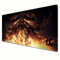 Diablo Tapis de souris | Tapis de souris de jeu noir et rouge, taille XL - 800 x 300 cm - Grand tapis de bureau à bords cousus - Imperméable - Antidérapant (A01, XL)