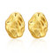 BOUTIQUELOVIN Chunky Statement Ohrringe Gold Ohrstecker Groß 14K Goldene Ohrringe Damen für Frauen Mama Freundin