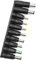 10-in-1-Universal-DC-Netzteil, 5,5 x 2,1 mm Buchse auf Stecker DC-Hohlstecker-Adapter für Laptop-Netzteil, kompatibel mit HP Dell ASUS Lenovo Acer, mit männlichen und weiblichen DC-Anschlüssen