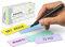 2DOBOARD Magnetstreifen beschreibbar - 7,5 cm x 2,5 cm Pastel - 75 Stück - Magnetschilder zum beschriften – Für Kühlschrank, Whiteboard & Tafel - Magnetetiketten