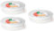 Tradineur - Pack de 3 Fiambreras Redondas para tortillas - Capacidad de 2 Litros - Fabricado en plástico - Apto para microondas y congelador - Ø 24,5 x 6,5 cm