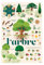 POPPIK 1841262 Sticker-Poster, Bäume, interaktives Lernposter mit ablösbaren Aufklebern, mehrsprachiges Wissensposter, für Kinder ab 6 Jahren, 68 x 100 cm