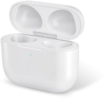 Jinstyles Wireless Charging Case Replacement Only Compatible with AirPods 3rd Generation, Air Pod 3rd Generation Charging Case Replacement with Bluetooth Pairing Sync Button, White