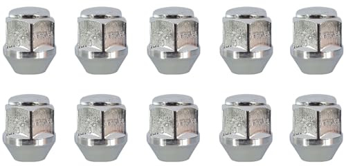 TRACER 10x Radmutter M12x1.25 Kegelbund geschlossen 60° 25mm | Schlüsselweite 19mm kompatibel mit Renault Alaskan Alaskan 4x4 Pulse Scala
