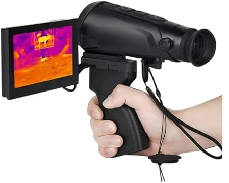 Monokulare Kamera, Wärmebildkamera for die Jagd, Jagd-Wärmebildkamera, HD-Nachtsichtgerät(C10 with Screen)