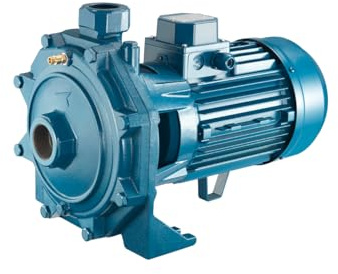 FORAS KB750T Two-Stage Centrifugal Pump 400V - 5.5kW - High Pressure Water Pump 450 L/min, 70 m Head - Twin Impeller with Brass Wheels - Industrial Quality for Continuous Operation - Made in Italy