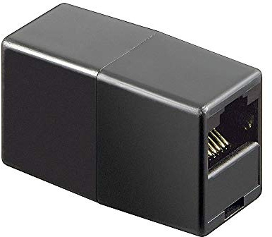 Goobay 50260 ISDN Adapter, RJ45-Buchse (8P8C) > RJ45-Buchse (8P8C), Schwarz
