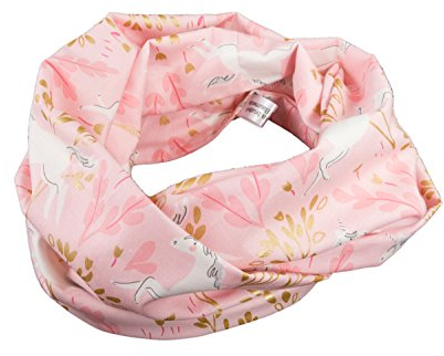 bettina bruder - Kinder-Loop Schlauchschal Einhorn rosa - 100% Baumwolle