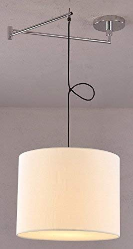 Lampenlux Pendellampe Hängeleuchte Samura Stoffschirm E27 60W 230V Ø 32 cm