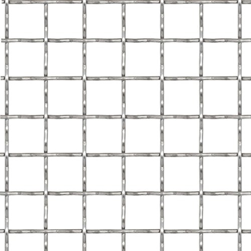 Festnight Panneau de Grillage Acier Inoxydable 100x100 cm 21x21x2,5 mm