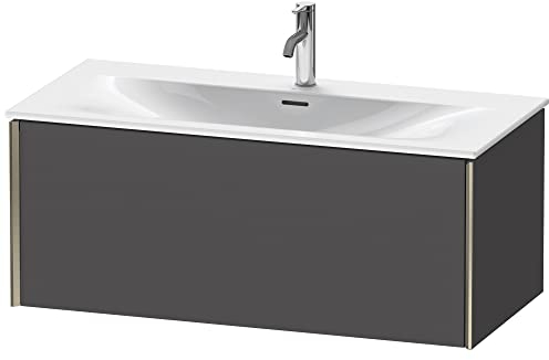 Duravit XViu 4035 Waschtischunterbau wandhängend, 1 Auszug, für Waschtisch Viu 234410, 1010x480 mm, Farbe (Front/Korpus): Champagner matt/Graphit matt - XV40350B149