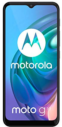 Motorola Moto g10 (Pantalla de 6.5 Max Vision HD+, Qualcomm Snapdragon, sistema de 4 cámaras de 48 MP, batería de 5000 mAH, Dual SIM, 4/64 GB, Android 11), Blanco Perla [Versión ES/PT]