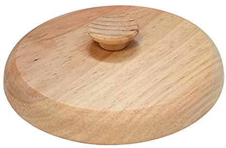 Tapa giratortillas de madera, diámetro 23,5 cm. Plato volteatortillas ideal para darle la vuelta a la tortilla fácilmente