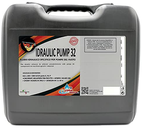 Olio lubrificante per pompa vuoto e depressori ISO VG 32-20 Litri - IDRAULIC PUMP 32