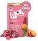 WOW Hundefutter nass Adult mit Wild, 6X 400g I reichhaltiges Nassfutter für ausgewachsene Hunde Aller Rassen I Beste Qualität mit viel Fleisch, Seealge & Süßkartoffel I hohe Verträglichkeit