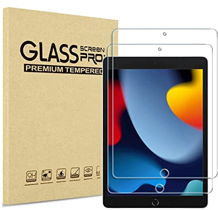XZC Lot de 2 protecteurs d'écran pour iPad 6e génération/iPad 5e génération/iPad 9,7 (2018/2017)/iPad Pro 9,7 (2016)/iPad Air/iPad Air 2 d'écran en verre trempé dureté 9H (protection d'écran)