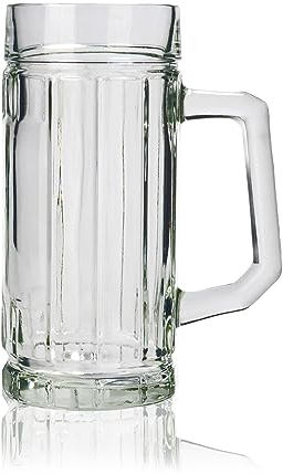 Stölzle Oberglas Bierkrug Gambrinus / 12er Set Bierkrüge 0,125 Liter/Stabiler Bier Krug/Biergläser 0,125 Liter aus Soda Lime Glas/Bierseidel Spülmaschinengeeignet