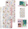 UEEBAI Wallet Case for iPhone 7 Plus/iPhone 8 Plus, PU Leather Phone Case Kickstand RFID Blocking Flip Case with Card Slots Wrist Strap Relief Engraved Pattern Magnetic Closure Folio Case - Butterfly