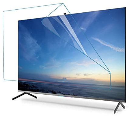 HAMIMI 32-58 Inch Matte Pellicola Computer Desktop, Anti Blue Light, Anti-scratch Injury, Filter Blocking Uv and Blue Light From 380 to 495nm, for Lcd, Led, Oled Qled 4k Hdtv,Matte-50in(1101X620) mm