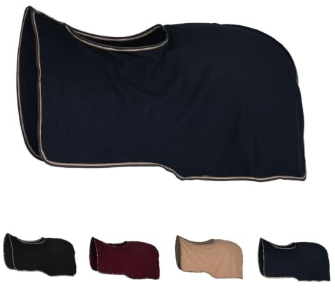 NETPROSHOP Weiche Fleece Ausreitdecke Nierendecke mit Schweifkordel Gr. 125-165