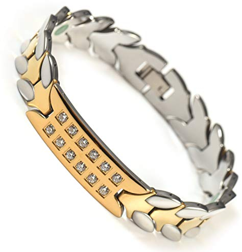 EnerMagiX Wolfram-Armbänder für Damen und Herren, magnetisch, Armband mit starken Magneten, Wolfram, magnetische Armbänder (TSB-0169M)