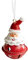 Aibyks Weihnachtsbaum Jingle Bell | Silvester-Party-Weihnachtsglocke zum Aufhängen mit Lanyards,Weihnachtsschneemann-Dekor-Harzpuppen-Glocken-Anhänger für Bäume, Wand, Türen