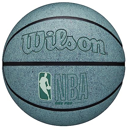 Wilson Basketball NBA DRV Pro Eco, Gen Green, Outdoor, Tackskin Cover mit recyceltem Gummi, Größe: 6, Mint