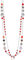 FULU AUTUMN Collier Long en Argent pour Femme Collier Élégance à Double Pendentif en Perles de Cristal Bijou de Mode Cadeau pour Femmes(09-Red)