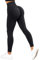 DOULAFASS Damen Gym Leggings High Waist Scrunch Butt Push Up Sportleggins Seamless Shaping Leggings Schwarz S