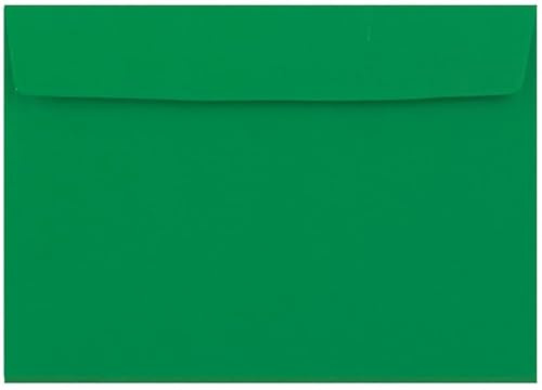 C5 (162x229mm) Coloured Envelopes Perfect for A5 Christmas Cards, Greeting Cards, Wedding Invitations, Crafts and Many More - Pack of 100 envelopes (Dark Green Peel & Seal)