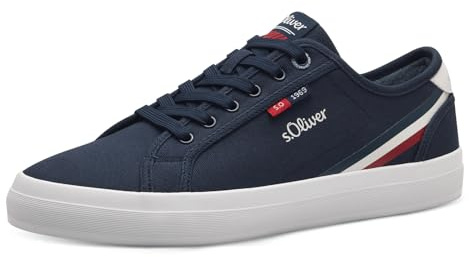 s.Oliver Herren Sneaker flach aus Stoff Leicht