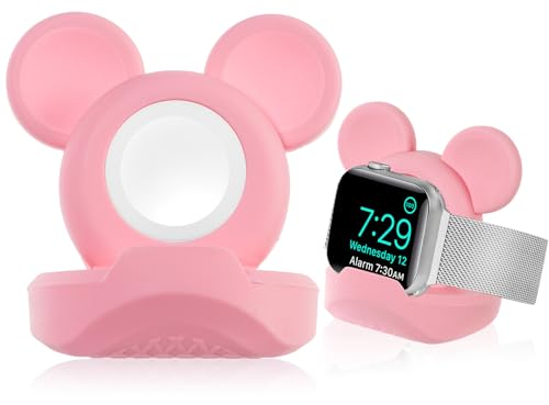 AXFEE Supporto per Caricabatterie Apple Watch, in Silicone per iWatch, Dock Stazione di Ricarica Compatibile con Apple Watch SE/8/7/6/5/4/3/2/1 (Caricabatterie non Incluso)