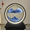 ACAREY Weihnachtsdeko Sandbilder Zum Drehen mit LED licht 10 Bewegliches Sandkunstbild 3D Fließende Sandkunst Bewegende Sandkunst, Weihnachten Geschenk für Für Kinder (Blau)