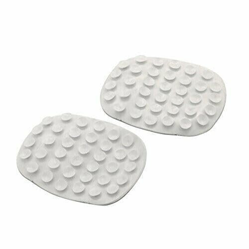 Anti Slip Pack of 2 White Rubber Suction Grip Soap Holder for Kitchen Bathroom Shower